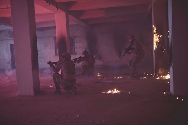 Scene from Call of Duty 2025 showing a nighttime raid on a cartel compound in Mexico. Soldiers are using night vision goggles and suppressed weapons, conveying a sense of stealth and danger.