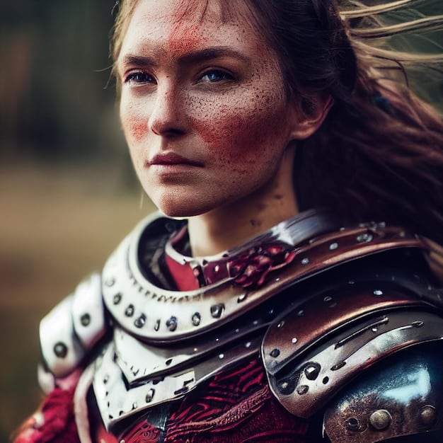 A close-up shot of a detailed character model from the game expansion, showcasing intricate textures, armor design, and weapon details, set against a blurred background of the game environment.