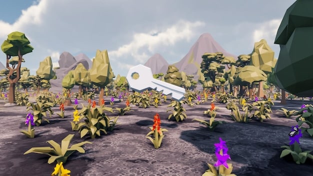 A screenshot from the game being reviewed, showcasing a visually stunning environment or a key gameplay moment. The image should highlight the game's graphics, art style, and overall atmosphere. Include on-screen elements like user interface or characters in action.