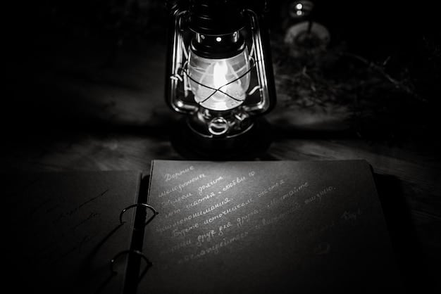 A cryptic note found in a video game, with faded handwriting and unsettling symbols. The note is lying on a dusty wooden table, and the lighting is dim, creating an air of mystery and foreboding.