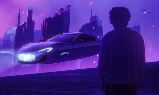 A screenshot from Grand Theft Auto V showing a player discovering a hidden sports car parked inside a secluded garage in an industrial area of the city. The lighting is dim, emphasizing the secrecy of the location.
