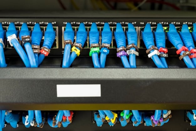 A detailed shot of the internal cable management in a custom PC build, showcasing the use of zip ties, cable sleeves, and routing techniques to keep the cables organized and out of the way of airflow.