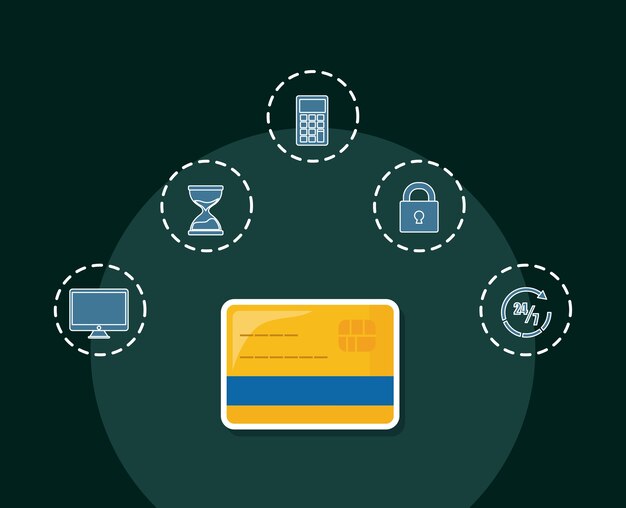 A graphic showing various secure payment methods, including credit cards with security icons, PayPal logo, and a secure online payment gateway interface.