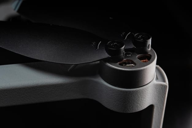 Close-up of the back of a used Xbox Series X, showing the ports. Focus on the serial number sticker and the condition of the ports. The setting is a dimly lit room, highlighting the details of the console.