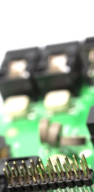 A close-up shot of a high-end CPU installed on a motherboard, with visible details of the cooler and surrounding components. The image should highlight the complexity and technology of the CPU.